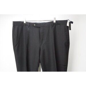 Burberry London Black S100s 100% Wool Mens Pants Trousers Slim Fit Sz 60 EU NEW